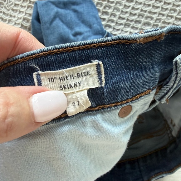 Madewell 10” High-Rise Button-Fly Skinny Crop Jeans size 27 - Picture 8 of 8